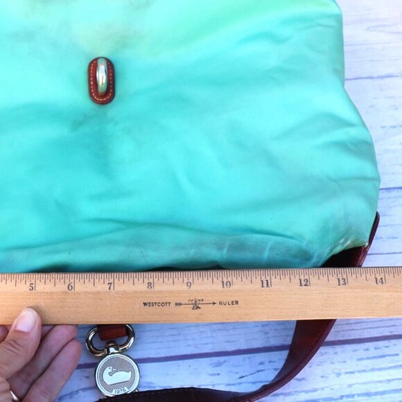 Dooney & Bourke Nylon Logo Hobo Shoulder Bag Green - Picture 9 of 15